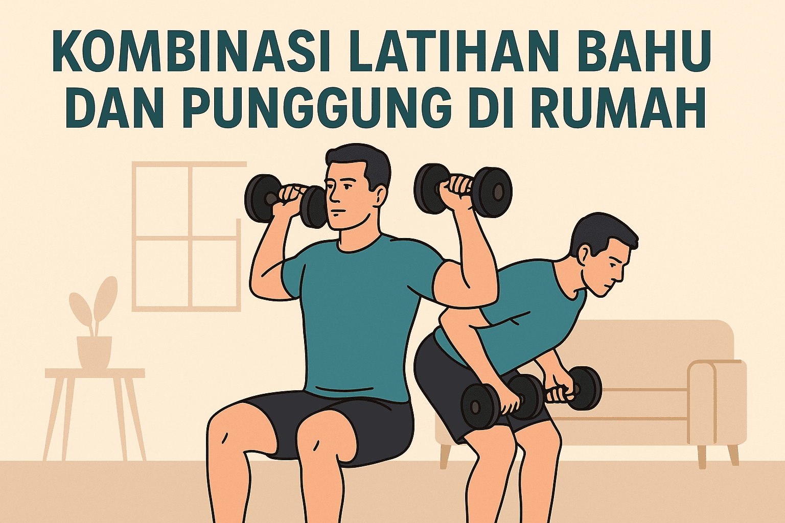 Kombinasi Latihan Bahu dan Punggung di Rumah untuk Postur Lebih Baik